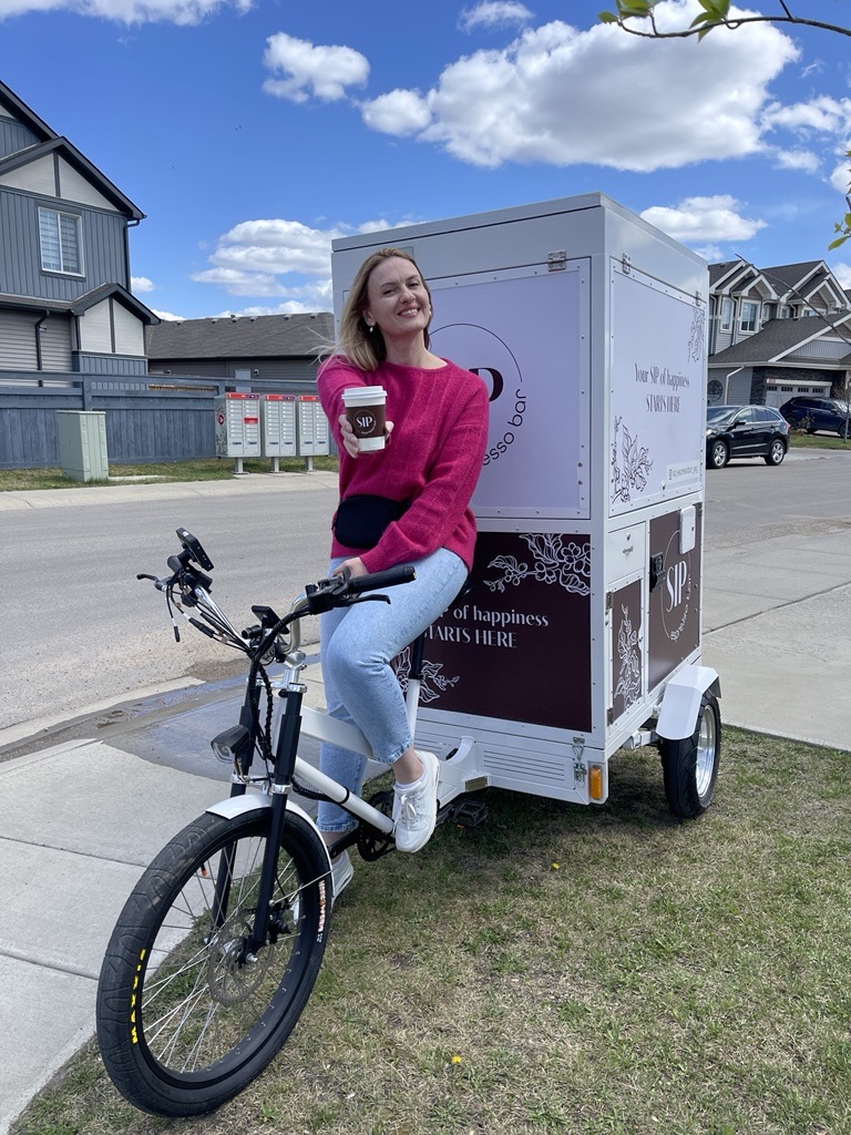The SIP Espresso Bar coffee bike